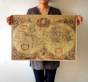 FreeShipping-Old-font-b-nautical-b-font-maps-1641-Vintage-Style-Retro-Paper-font-b-Poster