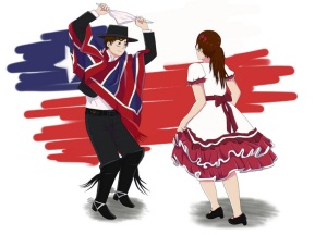 Baile típico chileno, la "Cueca"