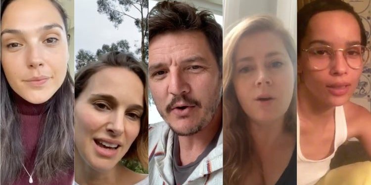 Video: De Gal Gadot a Natalie Portman: famosos en cuarentena se unieron para cantar “Imagine”