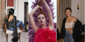 13 tops de fiesta para combinar con jeans cuando no quieras usar vestidos en Navidad