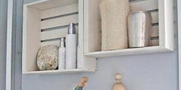 Ideas para decorar con cajas de fruta recicladas