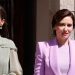 Isabel Ayuso, con traje malva, eclipsa a la reina Letizia que repite vestido en los Premios Cervantes