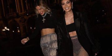 ¡Alerta tendencia! Las espectaculares prendas en tejido de red con brillos que te harán deslumbrar