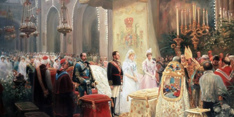 El vestido de novia de Victoria Eugenia que acabó manchado de sangre