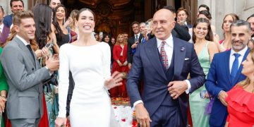 El vestido de novia de Marta López Álamo y el traje de novio de Kiko Matamoros