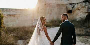 El romántico vestido de novia de Edurne en su boda con David De Gea